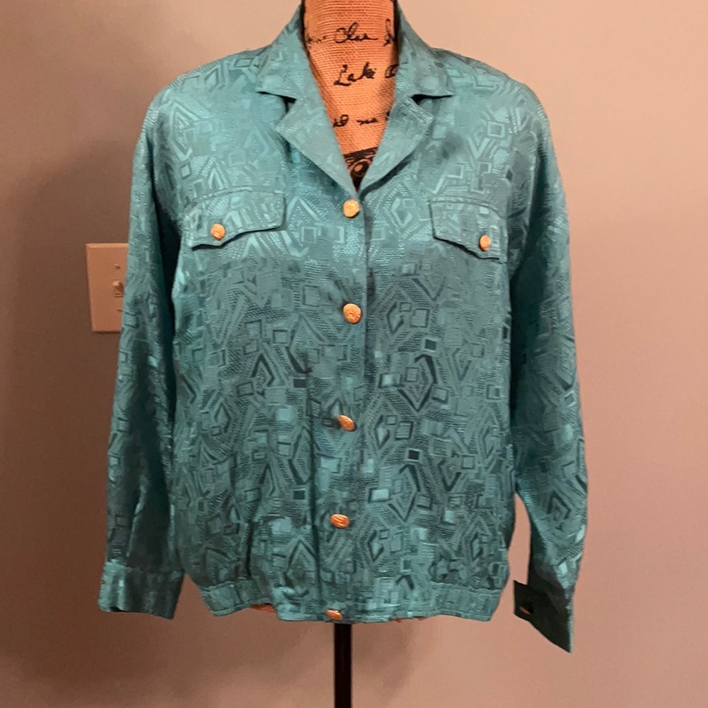 Mureli small silk 1980s top.